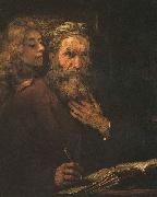 Evangelist Mathaus und der Engel Rembrandt